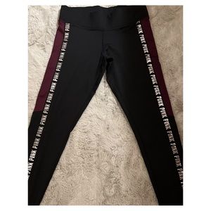 Cozy Victoria’s Secret PINK cropped leggings- size medium.
